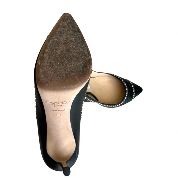 Jimmy Choo Romy 85 Pumps Black Leather